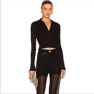 NWOT Helmut lang Cropped Polo